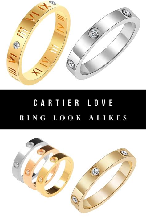 cartier love band ring replica|cartier love ring look alike.